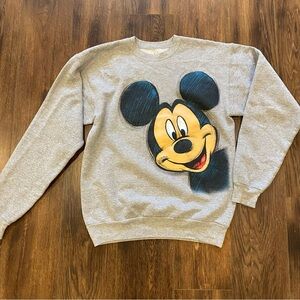 Gray Mickey Mouse Graphic Sweatshirt - Disney